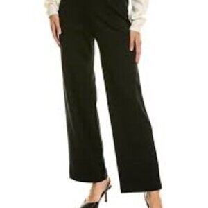 ST. JOHN Milano Wool-Blend Pant in Black Size 12